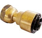 Bushpex Push-On No.62 Straight Tap Connector Cone 16mm X 15mm Female Nut