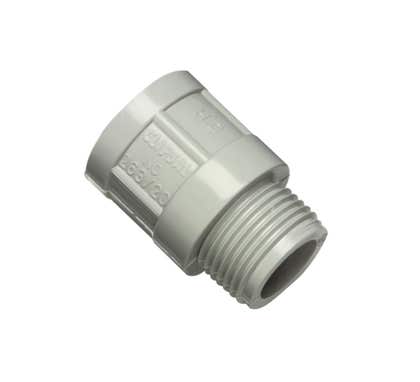 Clipsal Adaptor Conduit Plain / Screw 40mm Grey - 263/40-Gy