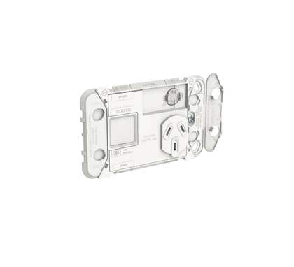 Clipsal Iconic Series Single Power Outlet Grid - 1 Gang - 10 A - 3015XUAG