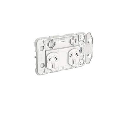 Clipsal Iconic Series 2 Switched Sockets - 10 A - 3025G