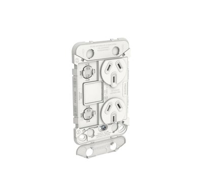 Clipsal Iconic Series 2 Switched Sockets - 1 Gang - 10 A - 3025VXUAG