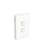 Clipsal Iconic 3042V44-Vw 2 Switches - 10 A - Vertical - Ip44 - Vivid White