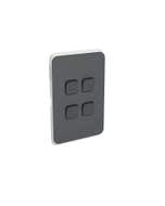 Clipsal Iconic 3044C-An Cover Frame - 4 Switches -Anthracite