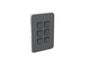 Clipsal Iconic Series Cover Frame - 6 Switches - Anthracite - 3046C-AN