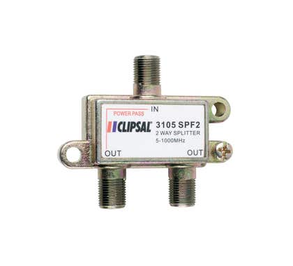 Clipsal Splitter 2W F Type Ter-1Leg Power Pass 1 Gangz - 3105SPF2