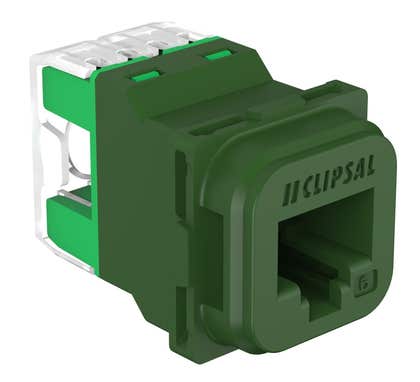 Rj45 Jack Cat6 Utp 40M Green