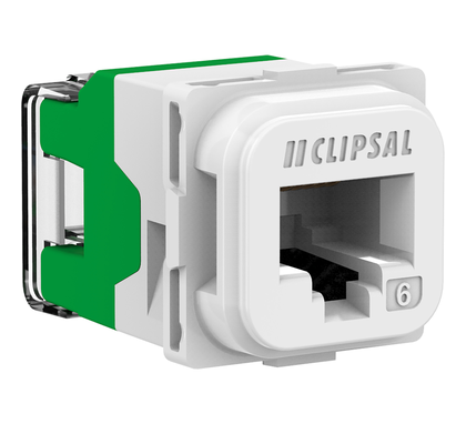 Clipsal Rj45 Jack Cat6 Utp 40M Extra White