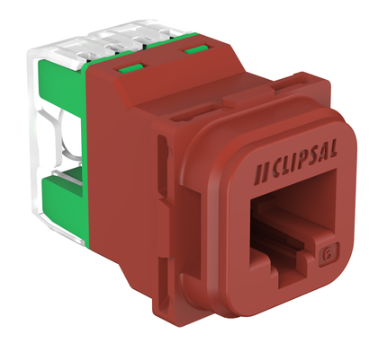 Rj45 Jack Cat6 Utp 40M Red