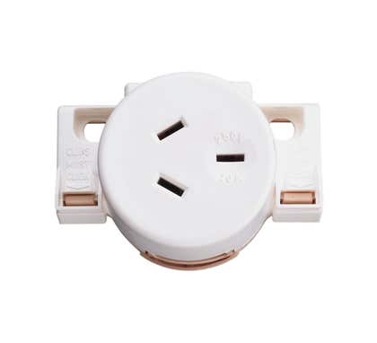 Clipsal Surface Socket Quick Connect 10A 250V - 413QC-WE