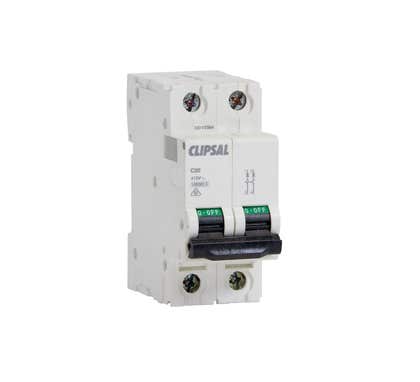 Clipsal Max 4 Mcb 2Mod 2Pole 10A Dc 6Ka - 4CB210/6DC