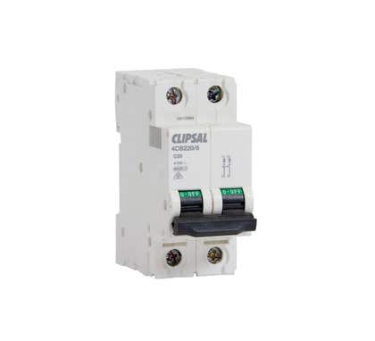 Clipsal MCB 2Module 2Pole 20A 6Ka C Curve - 4CB220/6