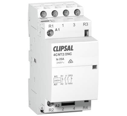 Clipsal Max 4 Contactors Max 4 25A Uc240Vac Ue 415Vac - 4CNT2/2NC