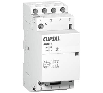 Clipsal Max 4 Contactors Max 4 25A Uc240Vac Ue 415Vac - 4CNT4