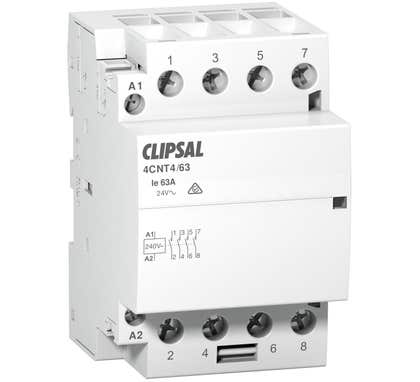 Clipsal Max 4 Contactors Max 4 63A Uc240Vac Ue 415Vac - 4CNT4/63