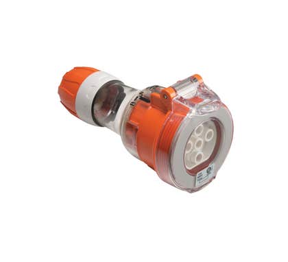 Clipsal 56 Series Socket Extension Ip66 5 Pin 20A 500V Electric Orange - 56CSC520-EO