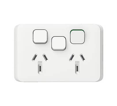 Clipsal 3025XC-XW Iconic Power Point Skin Socket 1ex switch blank - Extra White