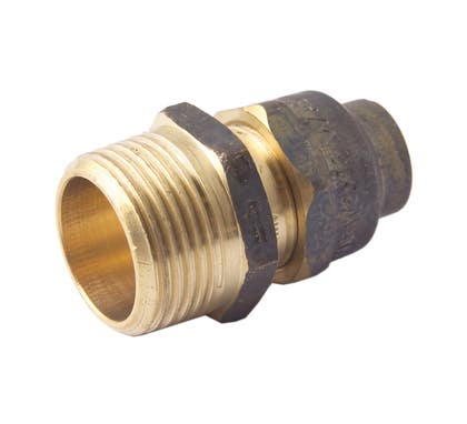 BRASS UNION COMPRESSION FLARED 15C X 10M