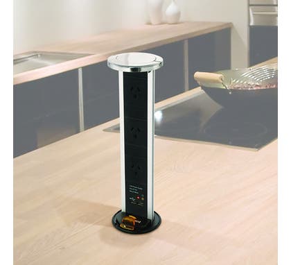 Pop Up Power Board Bench Top 3Xau 2Xusb