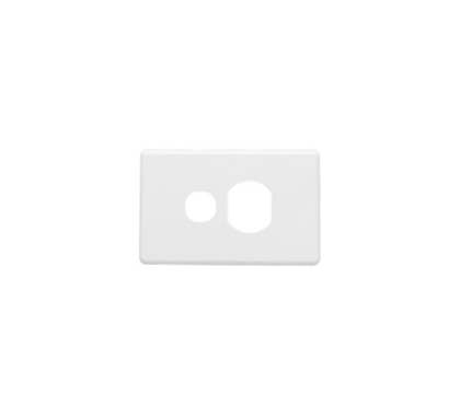 Clipsal Classic C2000 Series Plate Cover Single Powerpoint White - C2015C-WE