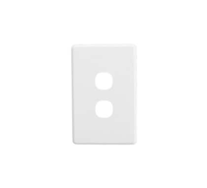 Clipsal Classic C2000 Series Plate Cover 2 Gang White - C2032C-WE