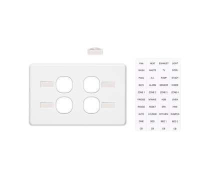 Clipsal Classic C2000 Series Grid 4G Horiz With Id Cover - C2034HI-WE