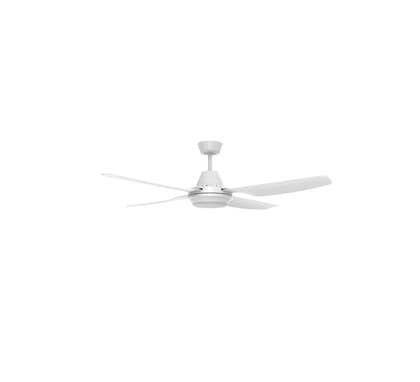 Clipsal Airflow Ceiling Sweep Fan Caloundra 4 Blade 1300Mm Hangsure Led Light White Electric - C4HS1300L-WE