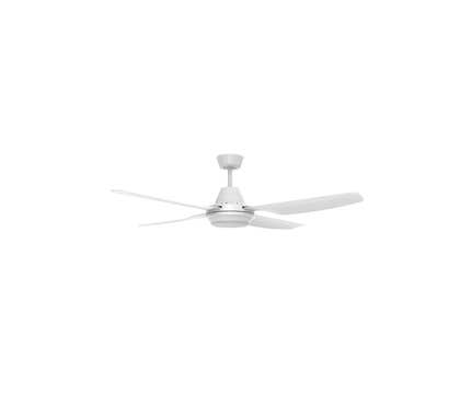 Clipsal Airflow Ceiling Sweep Fan Caloundra  4 Blade 1300Mm Hangsure Led Light White Electric - C4HS1300L-WE