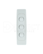 Clipsal 2033Awe Switch 3Gang Architrave 10A White