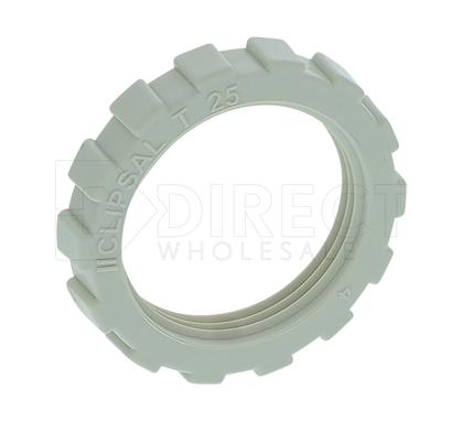 Clipsal Lock Ring Pvc 25Mm Grey - 260/25-GY