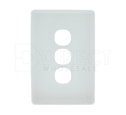 Clipsal Classic C2000 Series Plate Cover 3 Gang White - C2033C-WE