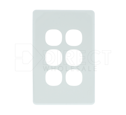 Clipsal C2000 Series Switch Plate Cover 6 Gang