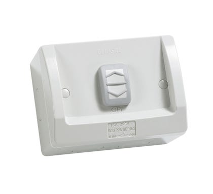 Clipsal Weathershield Switch 1 Gang Weather Protected 15A 250V - WSF226-RG