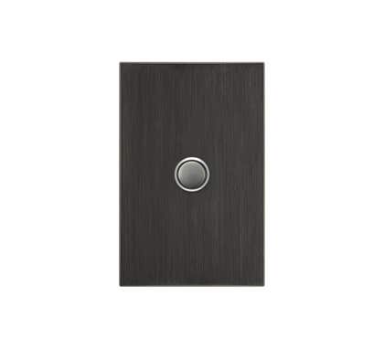 Clipsal Saturn Series Grid And Plate Assembly 1 Saturn 4000 Series Including Saturn Horizontal Horizon Black - Less Mech - 4061VH-HB