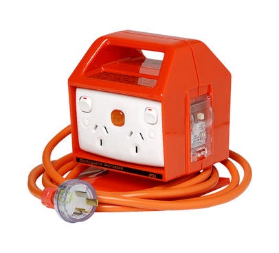 Clipsal Medilec Portable RCD/MCB Protected 4 Outlet - E13-EO