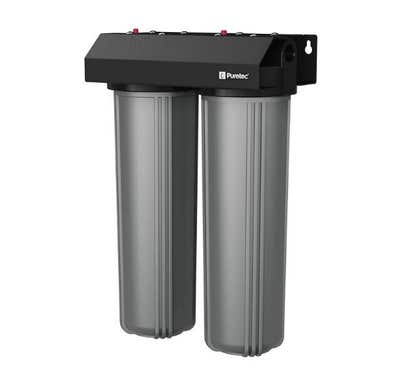 Puretec EM2-140 Dual 20' Whole House Rain & Mains Water Filter System 25mm Connections