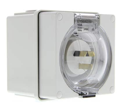 Schneider Electric Easy 56 Appliance Inlet - 10A - 250V - EY56AI310