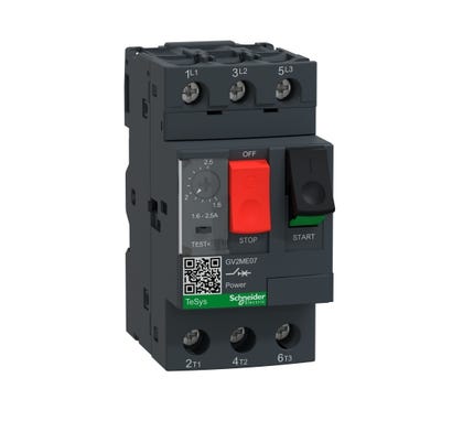 Schneider Electric GV2ME07 Energy sensor TeSys M-CB THO/MAG 1.6-2.5A ROCKER
