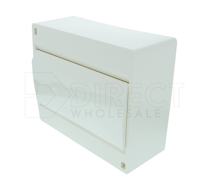 Hager VD110PT Enclosure 10 Pole Surf C/W Door & Links