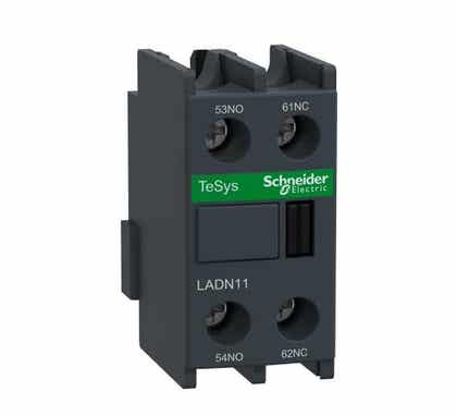 Schneider TeSys Auxilliary Contact Block 1 No + 1 Nc D & F Model  - LADN11