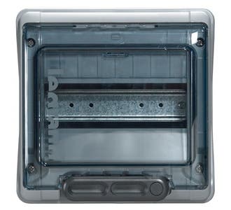Legrand 601978 Grey Polystyrene 8MOD Weatherproof Load Center Enclosure