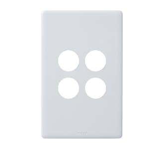 Legrand ED770/4GPLWE Excel Life Dedicated Plate Series Grid Plate & Cover