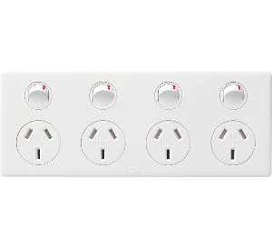 Legrand ED7774WE Excel Life Dedicated Plate Series GPO