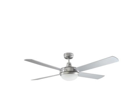 Lifesyle Tricolour LED Ceiling Fan Brushed Aluminium