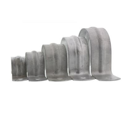 Conduit Full Saddle 50Mm Hot Dipped Galvanised Double Sided With 2 X 6Mm Fixing Holes 20 Pack