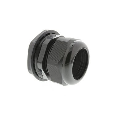 Nylon Cable Gland 63Mm To Suit 32-42Mm Od Cable With Locknut Black