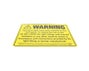 Warning Sign For Recessed Lights 5 Pack
