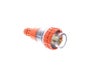 Straight Plug 5 Round Pins 20A 500V Orange Ring Ip66 Gland Included