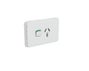 Clipsal Iconic 3015-20C-Cy Cover Frame - 1 Switch & 1 Socket - 20 A - Horiz - Cool Grey