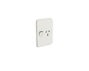 Clipsal Iconic 3015Vc-Wy Cover Frame - 1 Switch & 1 Socket - 10 A - Vertical - Warm Grey