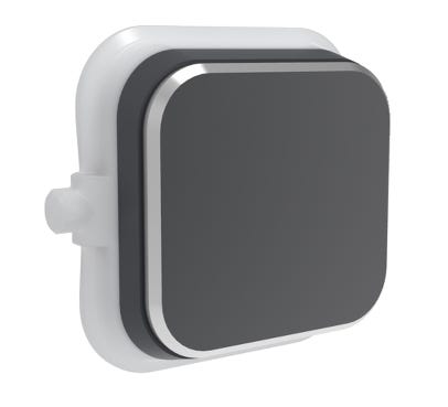 Clipsal Iconic S40Ar-Sh Rocker For Switch - Iconic Styl - Silver Shadow - Pack Of 5